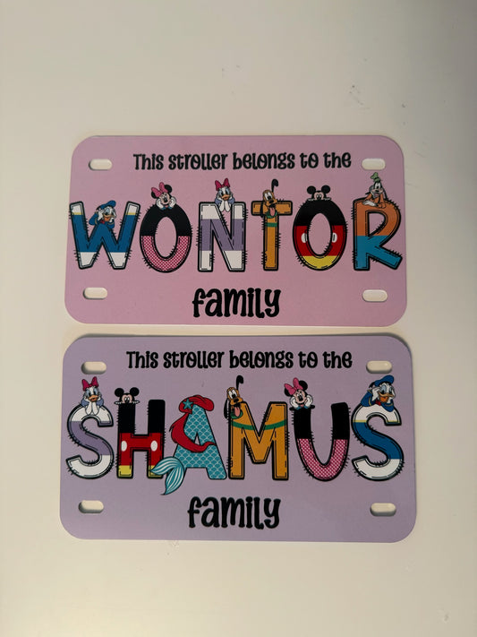 Custom Stroller Sign
